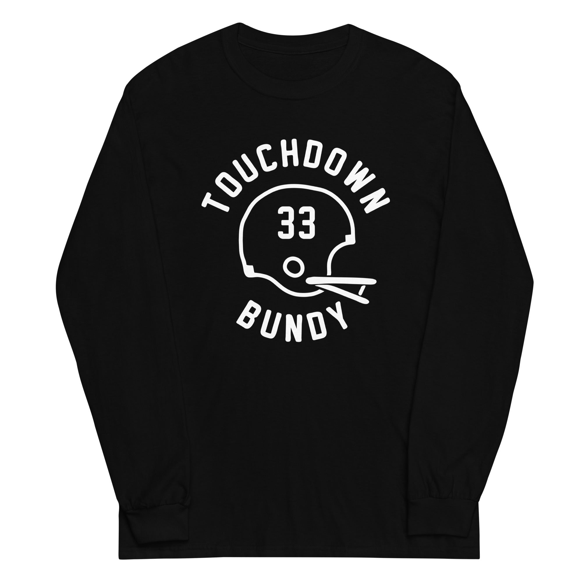 Touchdown Bundy Unisex Long Sleeve Tee Hoodie, Sweatshirt | PureTeeCo.com (Image 2)