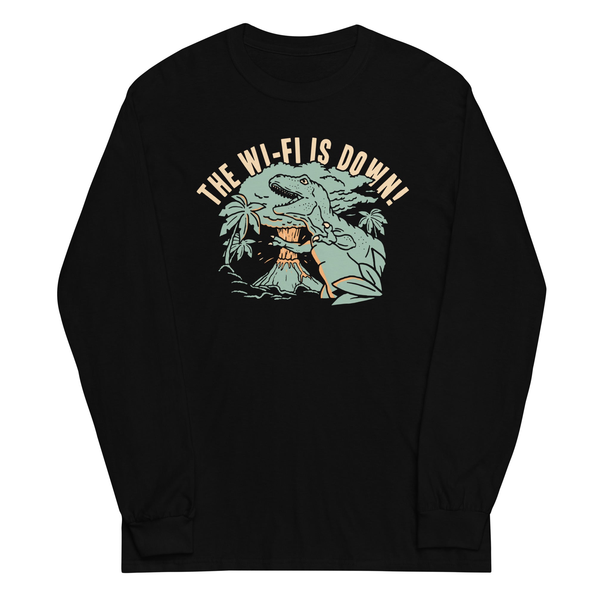The Wi-Fi Is Down! Unisex Long Sleeve Tee Hoodie, Sweatshirt | PureTeeCo.com (Image 2)