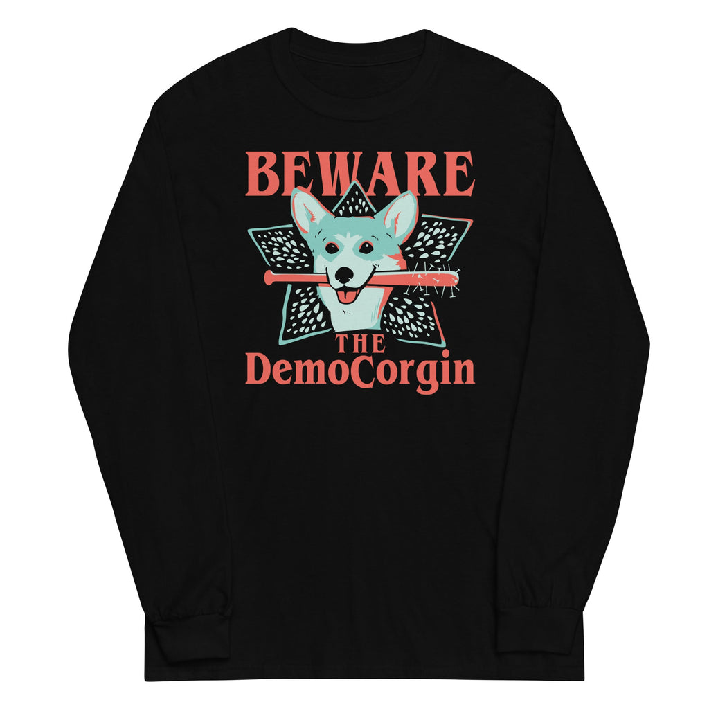 The DemoCorgin Unisex Long Sleeve Tee Hoodie, Sweatshirt | PureTeeCo.com (Image 1)