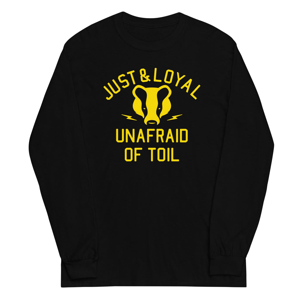 Just And Loyal, Unafraid Of Toil Unisex Long Sleeve Tee Hoodie, Sweatshirt | PureTeeCo.com (Image 1)