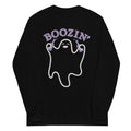 Boozin' Unisex Long Sleeve Tee Hoodie, Sweatshirt | PureTeeCo.com (Image 1)