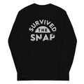 Survived The Snap Unisex Long Sleeve Tee Hoodie, Sweatshirt | PureTeeCo.com (Image 1)