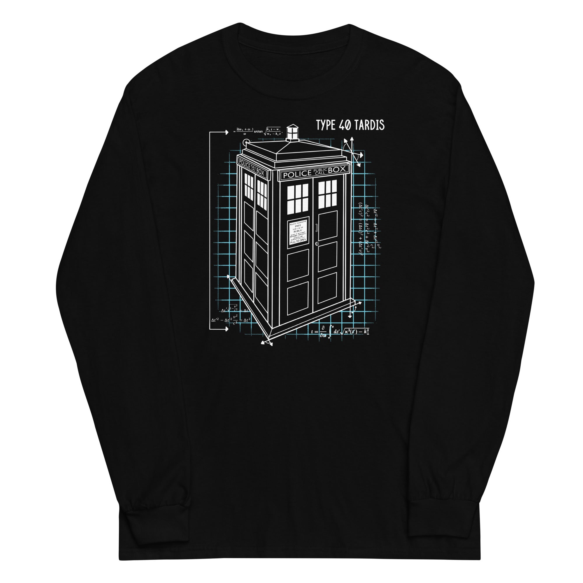 Type 40 Tardis Unisex Long Sleeve Tee Hoodie, Sweatshirt | PureTeeCo.com (Image 2)