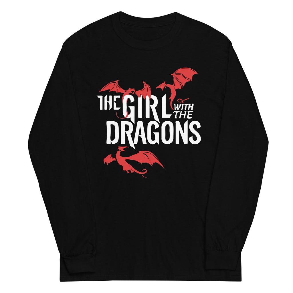 The Girl With The Dragons Unisex Long Sleeve Tee Hoodie, Sweatshirt | PureTeeCo.com (Image 1)