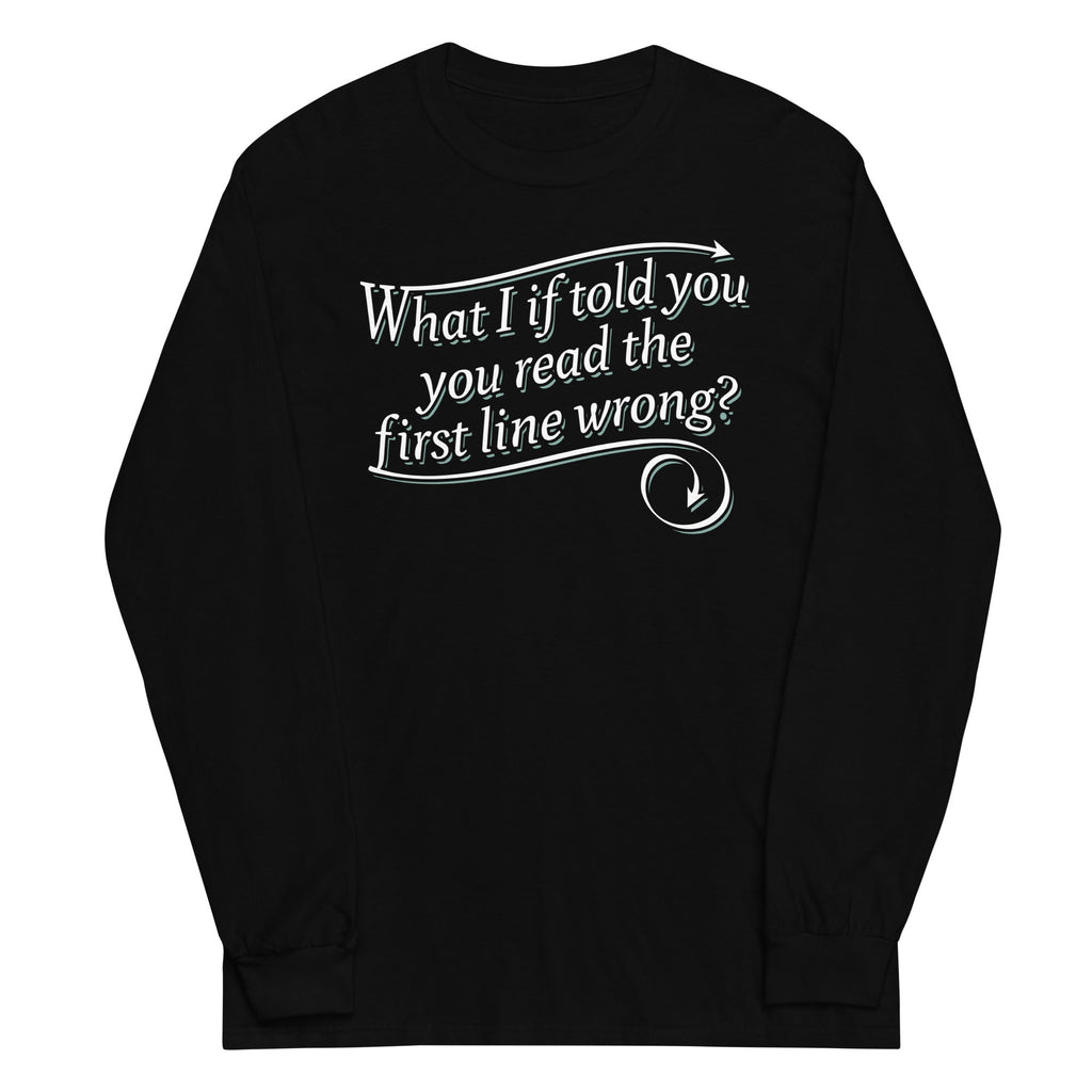 What I If Told You Unisex Long Sleeve Tee Hoodie, Sweatshirt | PureTeeCo.com (Image 2)