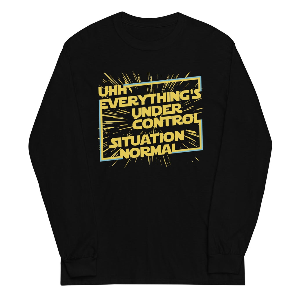 Everything's Under Control Situation Normal Unisex Long Sleeve Tee Hoodie, Sweatshirt | PureTeeCo.com (Image 1)
