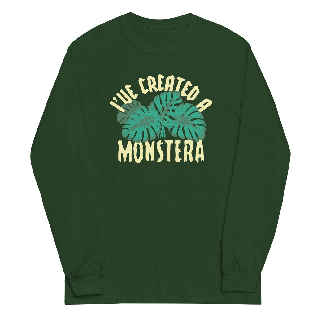 I've Created A Monstera Unisex Long Sleeve Tee Hoodie, Sweatshirt | PureTeeCo.com (Image 4)
