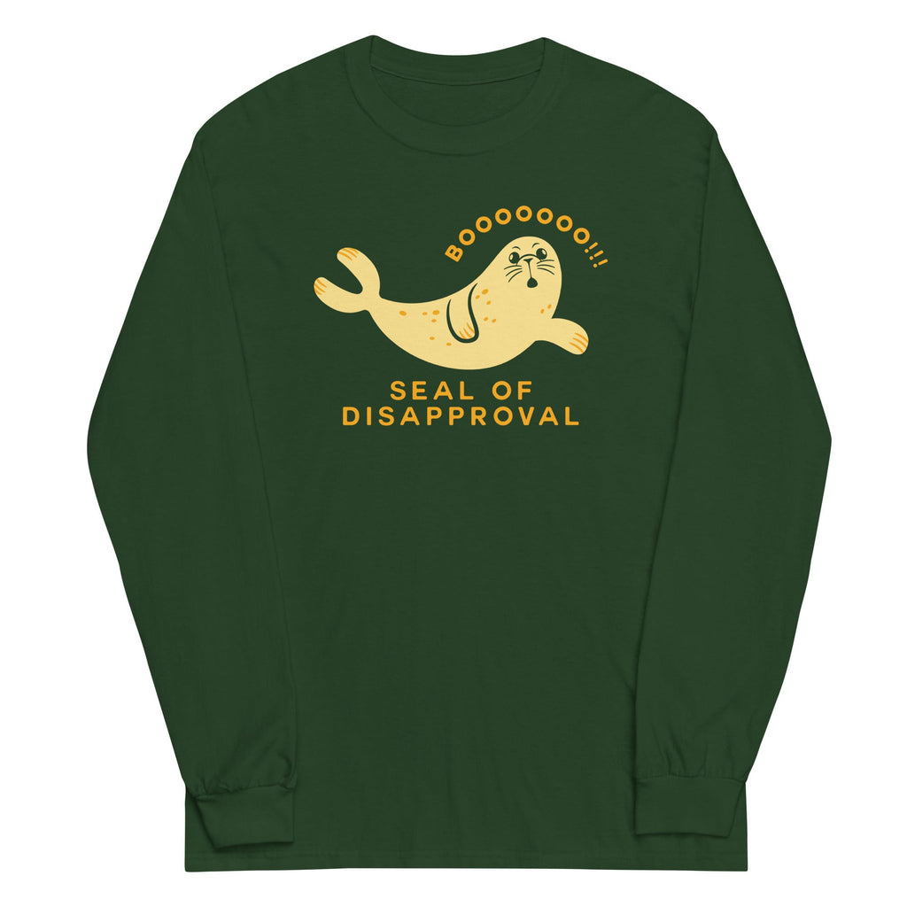 Seal Of Disapproval Unisex Long Sleeve Tee Hoodie, Sweatshirt | PureTeeCo.com (Image 4)