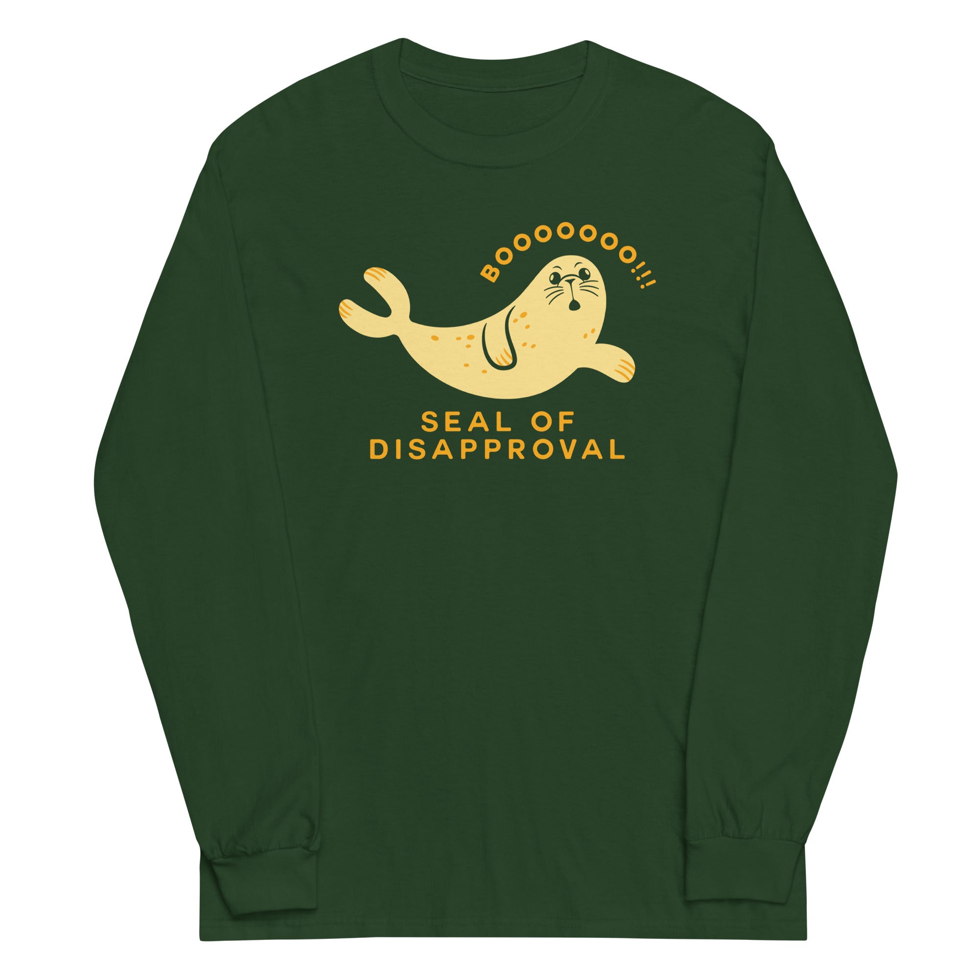 Seal Of Disapproval Unisex Long Sleeve Tee Hoodie, Sweatshirt | PureTeeCo.com (Image 4)