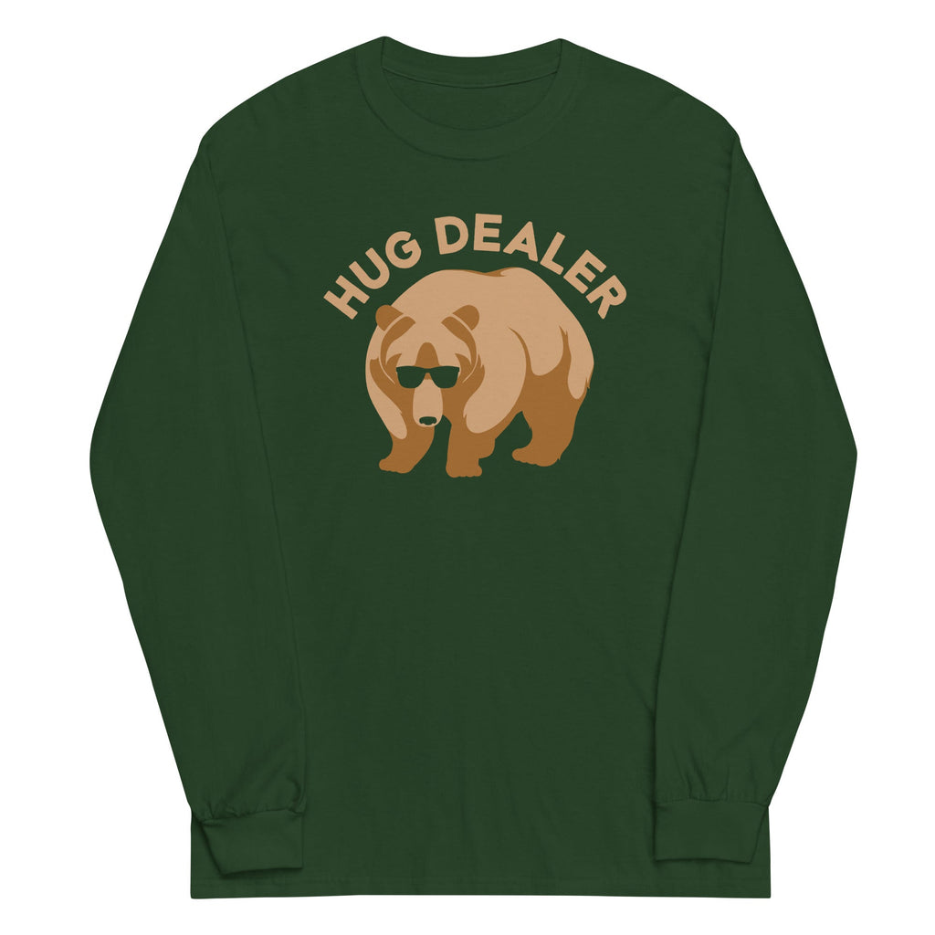 Hug Dealer Unisex Long Sleeve Tee Hoodie, Sweatshirt | PureTeeCo.com (Image 3)