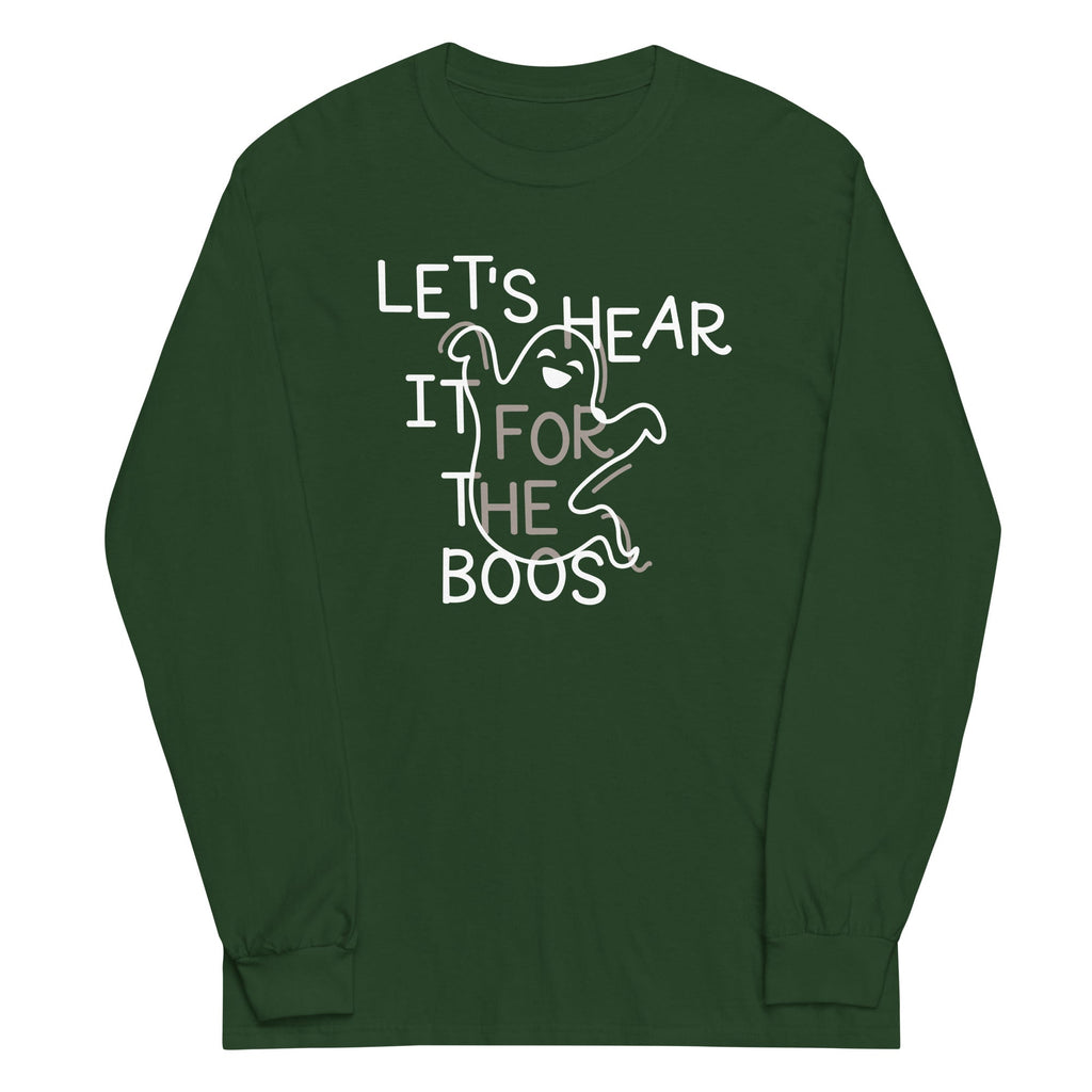 Let's Hear It For The Boos Unisex Long Sleeve Tee Hoodie, Sweatshirt | PureTeeCo.com (Image 3)