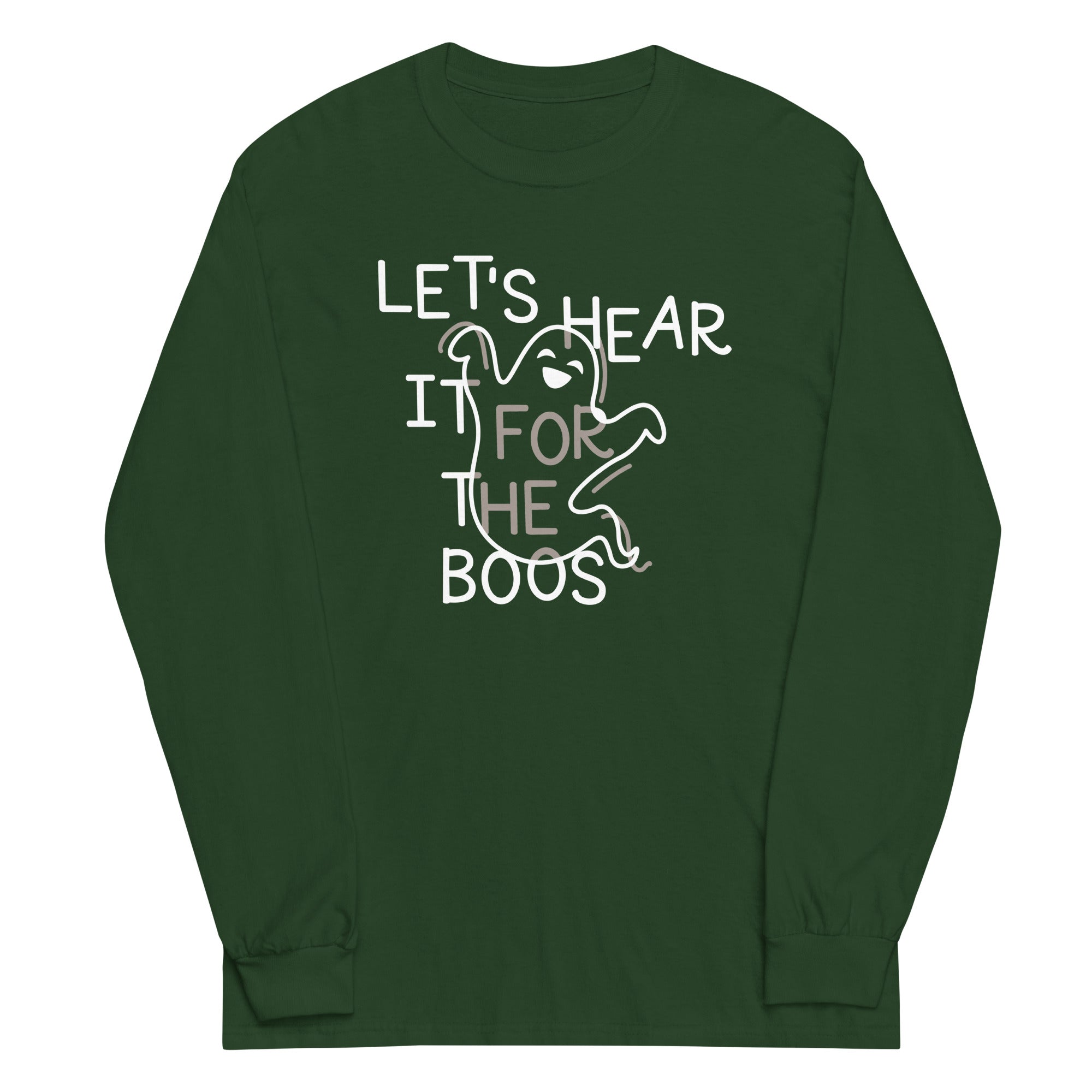 Let's Hear It For The Boos Unisex Long Sleeve Tee Hoodie, Sweatshirt | PureTeeCo.com (Image 3)