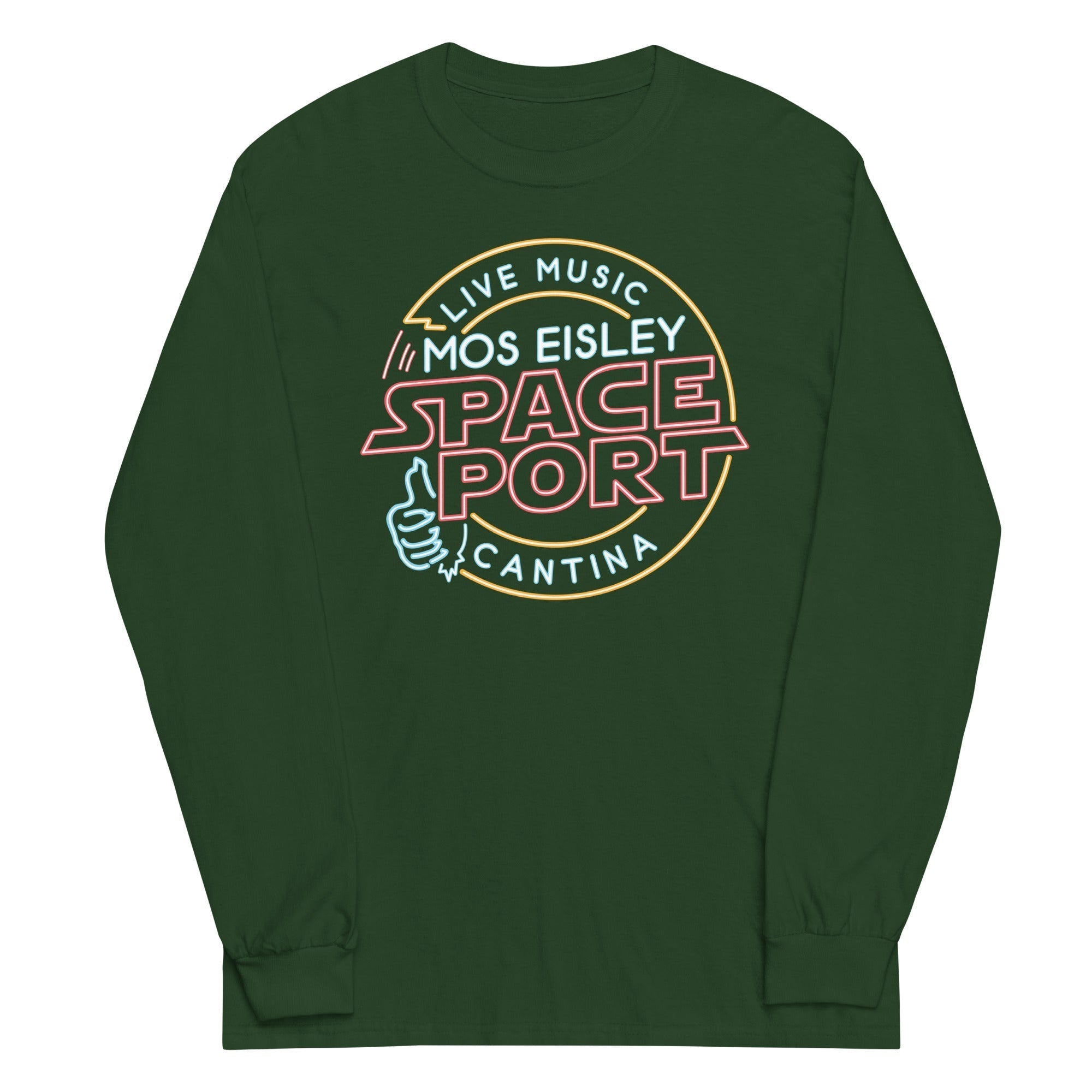 Mos Eisley Space Port Unisex Long Sleeve Tee Hoodie, Sweatshirt | PureTeeCo.com (Image 3)