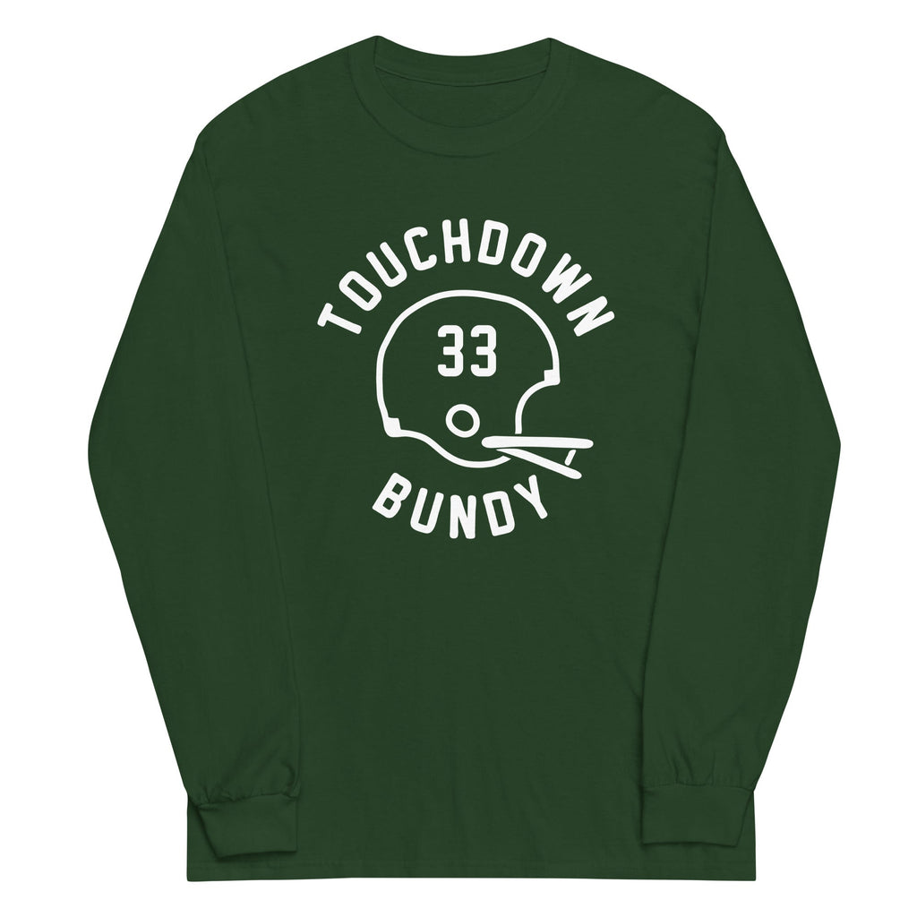 Touchdown Bundy Unisex Long Sleeve Tee Hoodie, Sweatshirt | PureTeeCo.com (Image 4)