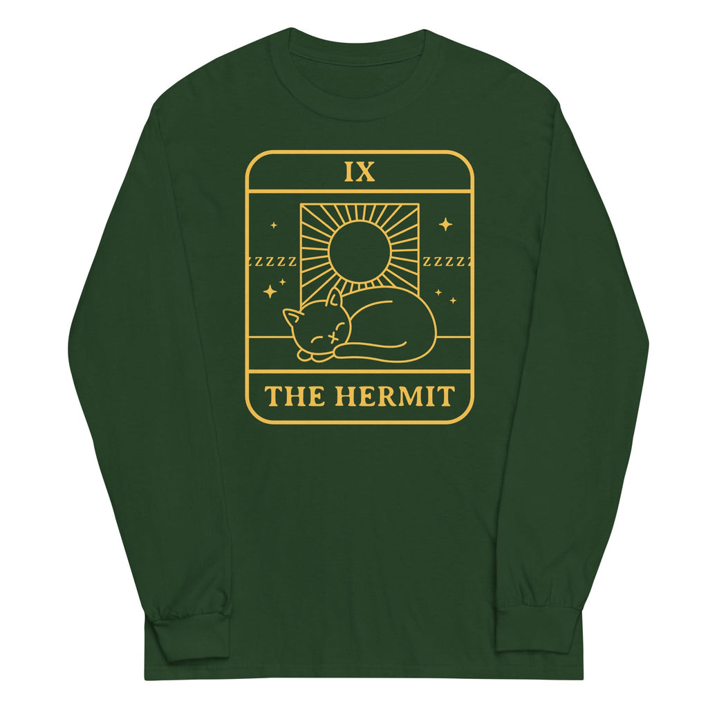 The Hermit Unisex Long Sleeve Tee Hoodie, Sweatshirt | PureTeeCo.com (Image 3)
