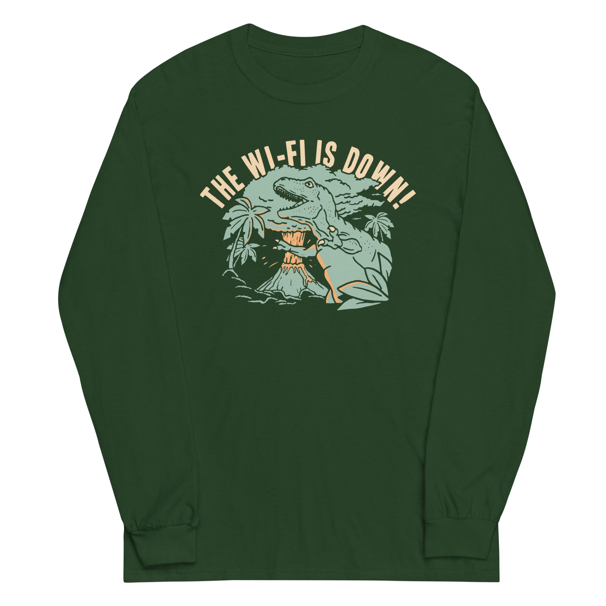 The Wi-Fi Is Down! Unisex Long Sleeve Tee Hoodie, Sweatshirt | PureTeeCo.com (Image 4)