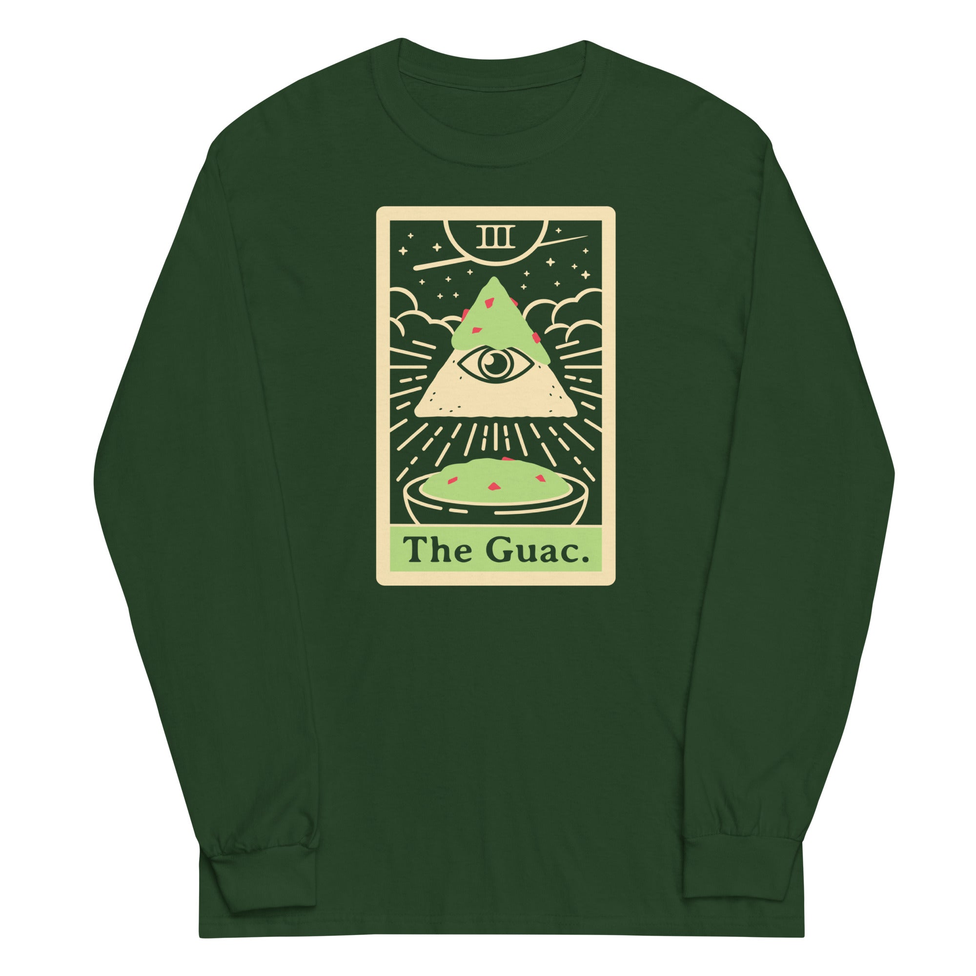 The Guac Tarot Unisex Long Sleeve Tee Hoodie, Sweatshirt | PureTeeCo.com (Image 3)