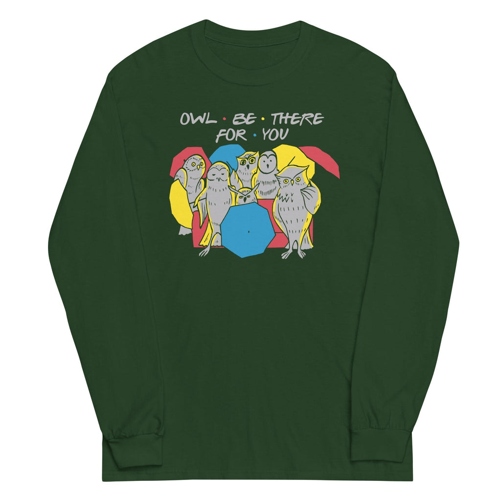 Owl Be There For You Unisex Long Sleeve Tee Hoodie, Sweatshirt | PureTeeCo.com (Image 3)