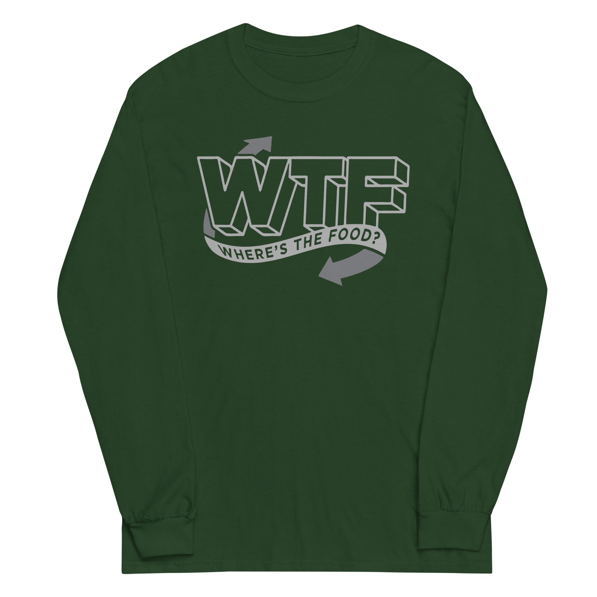 Where's The Food? Unisex Long Sleeve Tee Hoodie, Sweatshirt | PureTeeCo.com (Image 3)