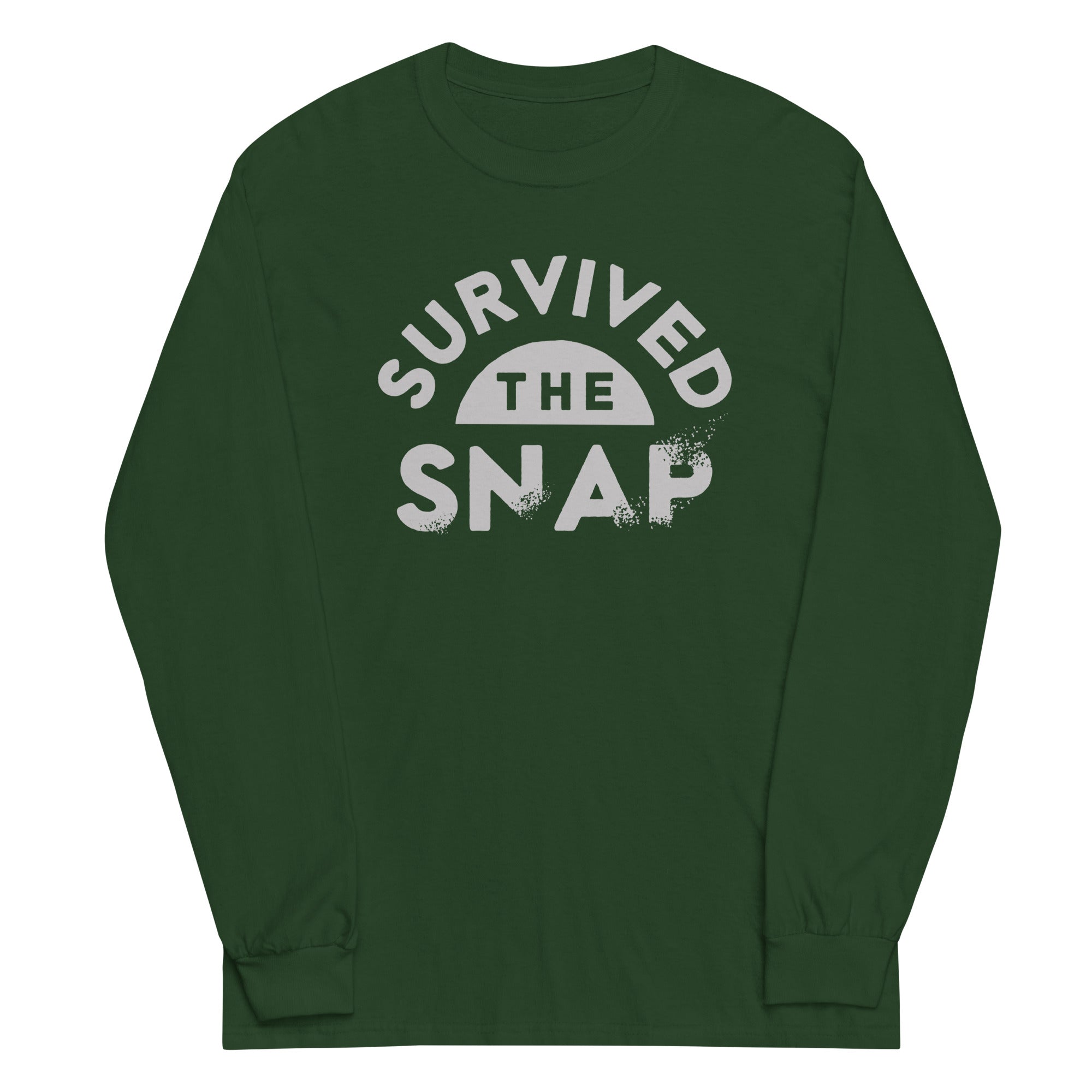 Survived The Snap Unisex Long Sleeve Tee Hoodie, Sweatshirt | PureTeeCo.com (Image 4)