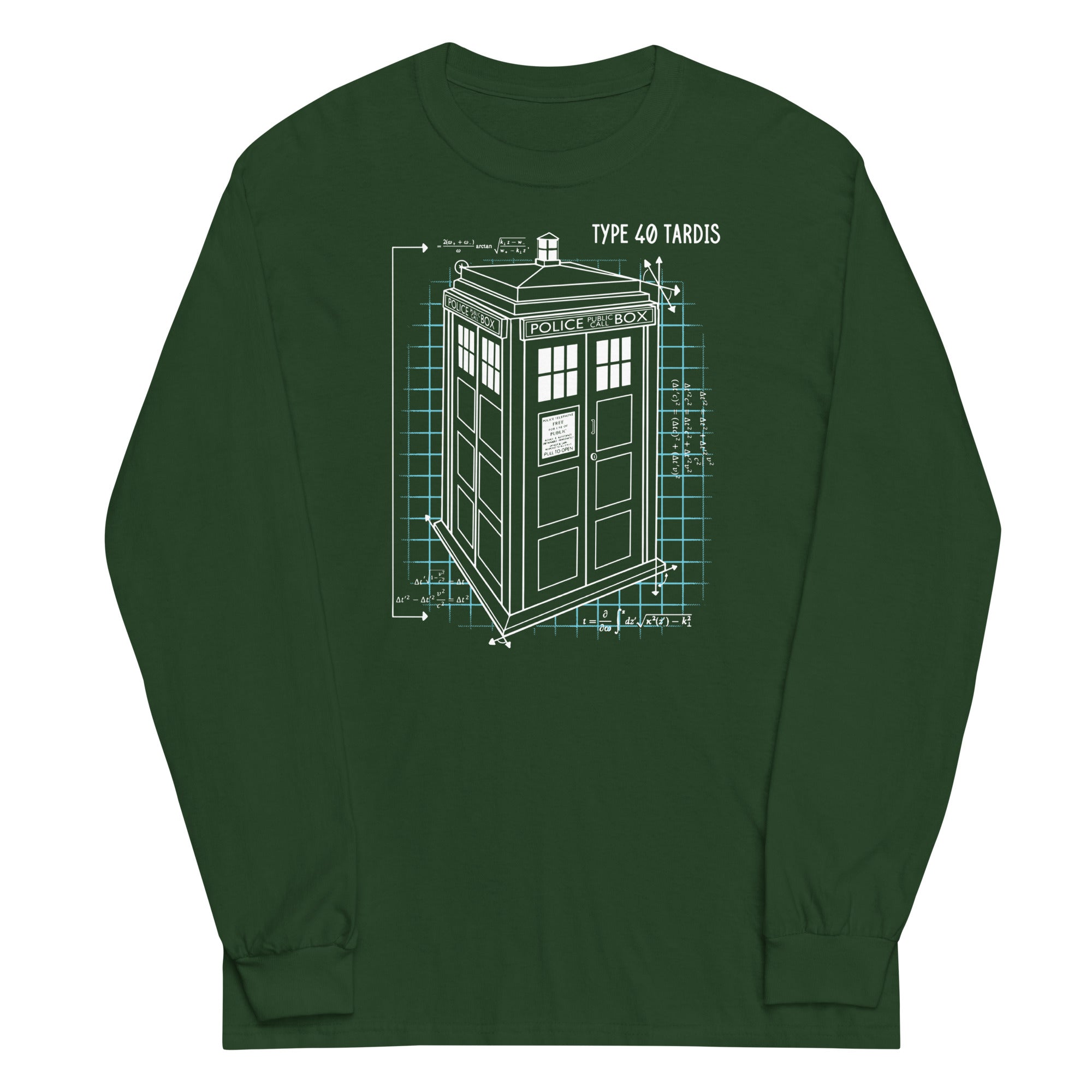 Type 40 Tardis Unisex Long Sleeve Tee Hoodie, Sweatshirt | PureTeeCo.com (Image 4)