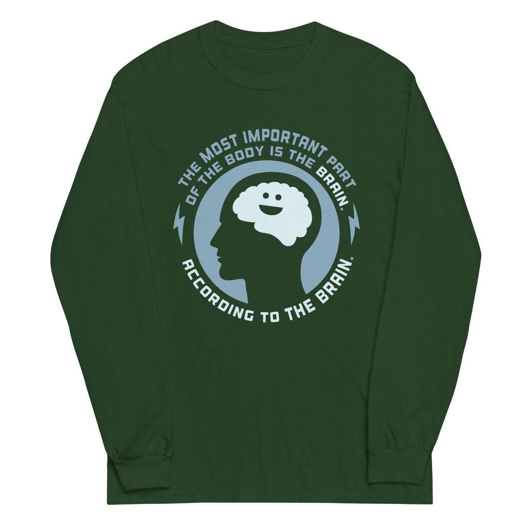 Most Important Part Of The Body Unisex Long Sleeve Tee Hoodie, Sweatshirt | PureTeeCo.com (Image 3)