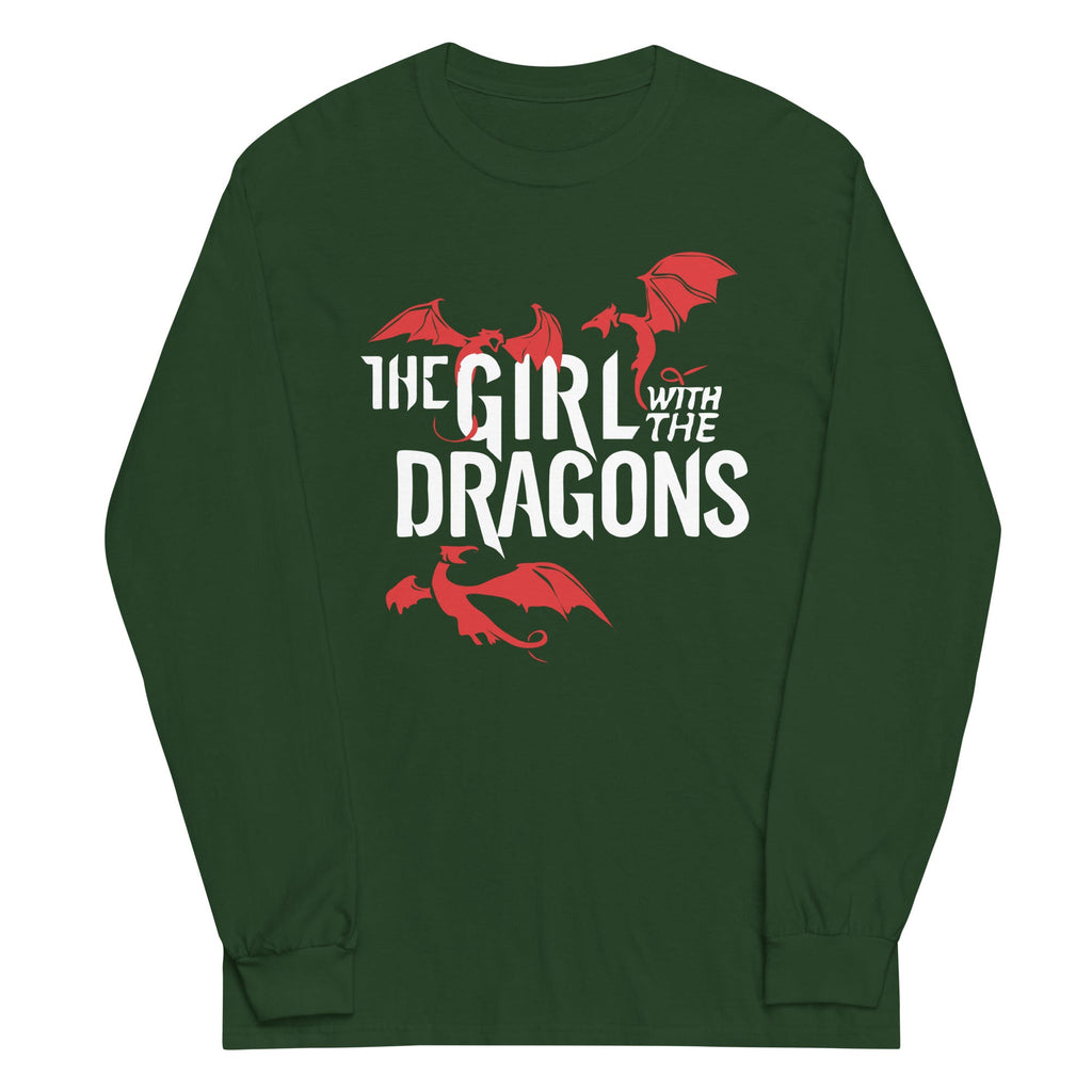 The Girl With The Dragons Unisex Long Sleeve Tee Hoodie, Sweatshirt | PureTeeCo.com (Image 3)