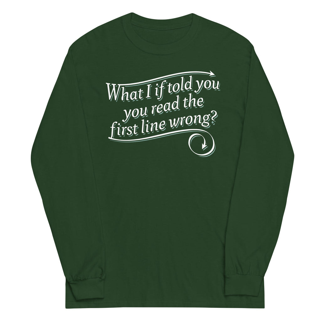 What I If Told You Unisex Long Sleeve Tee Hoodie, Sweatshirt | PureTeeCo.com (Image 4)