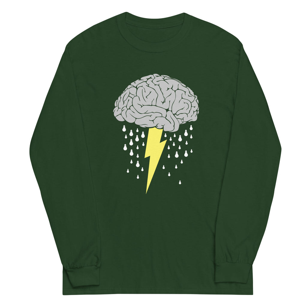 Brainstorm Unisex Long Sleeve Tee Hoodie, Sweatshirt | PureTeeCo.com (Image 4)