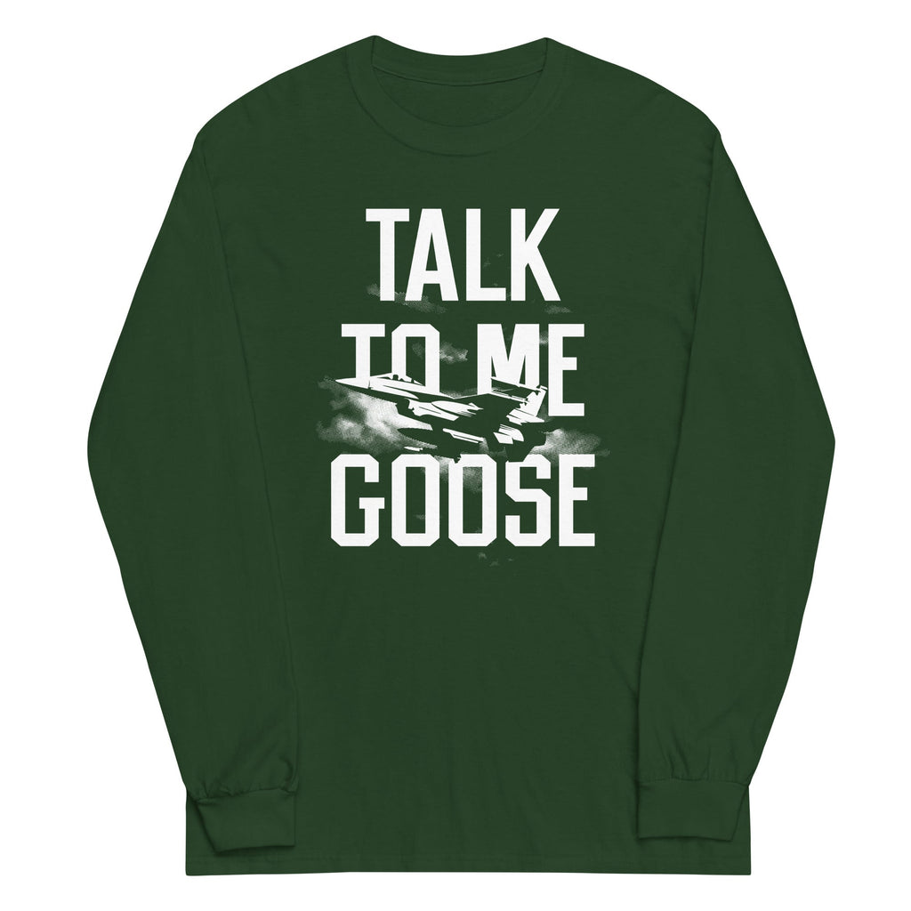 Talk To Me Goose Unisex Long Sleeve Tee Hoodie, Sweatshirt | PureTeeCo.com (Image 3)