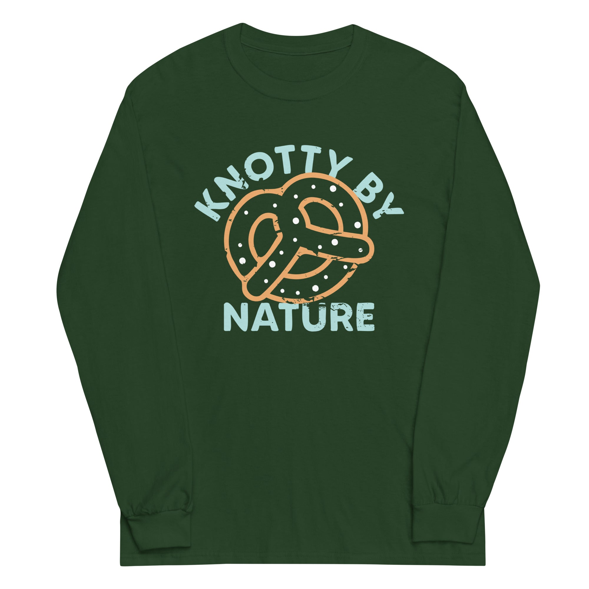 Knotty By Nature Unisex Long Sleeve Tee Hoodie, Sweatshirt | PureTeeCo.com (Image 5)
