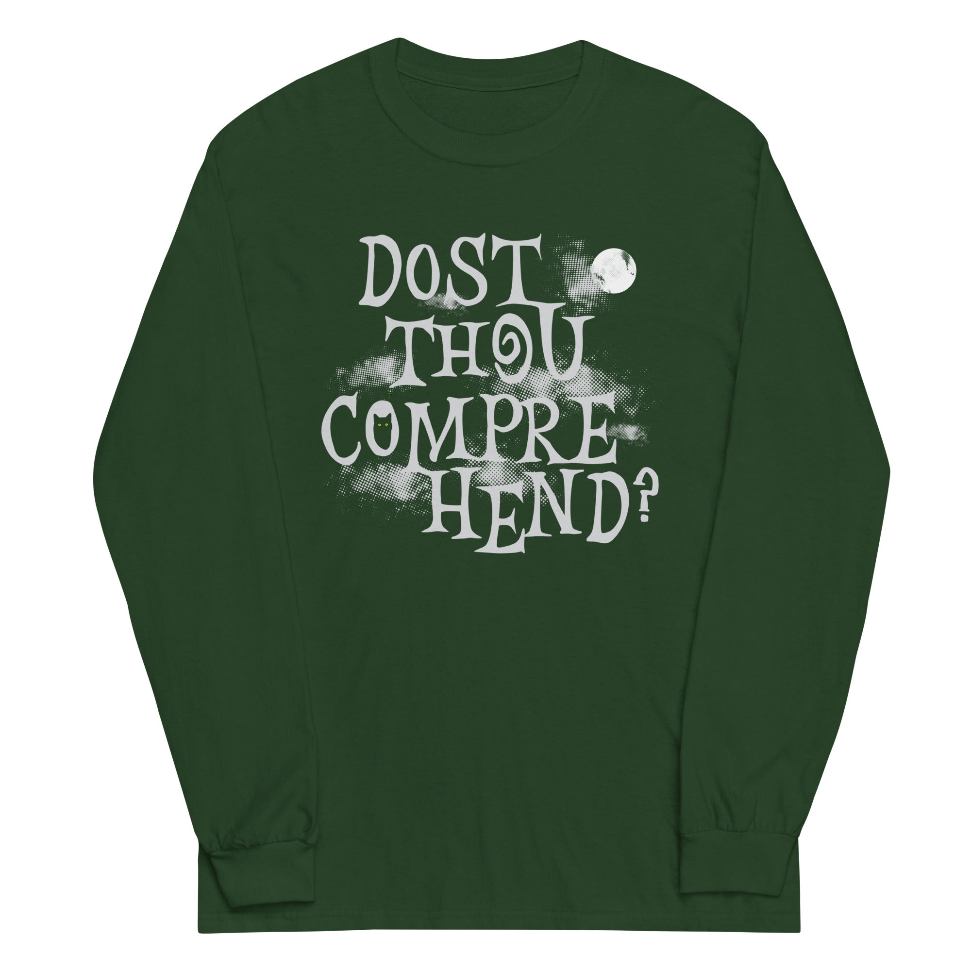 Dost Thou Comprehend? Unisex Long Sleeve Tee Hoodie, Sweatshirt | PureTeeCo.com (Image 4)