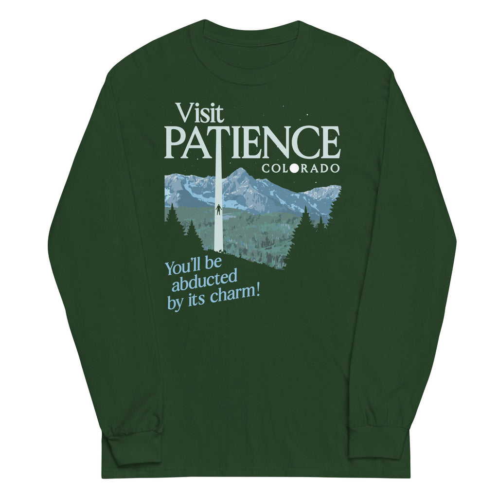 Visit Patience Colorado Unisex Long Sleeve Tee Hoodie, Sweatshirt | PureTeeCo.com (Image 3)