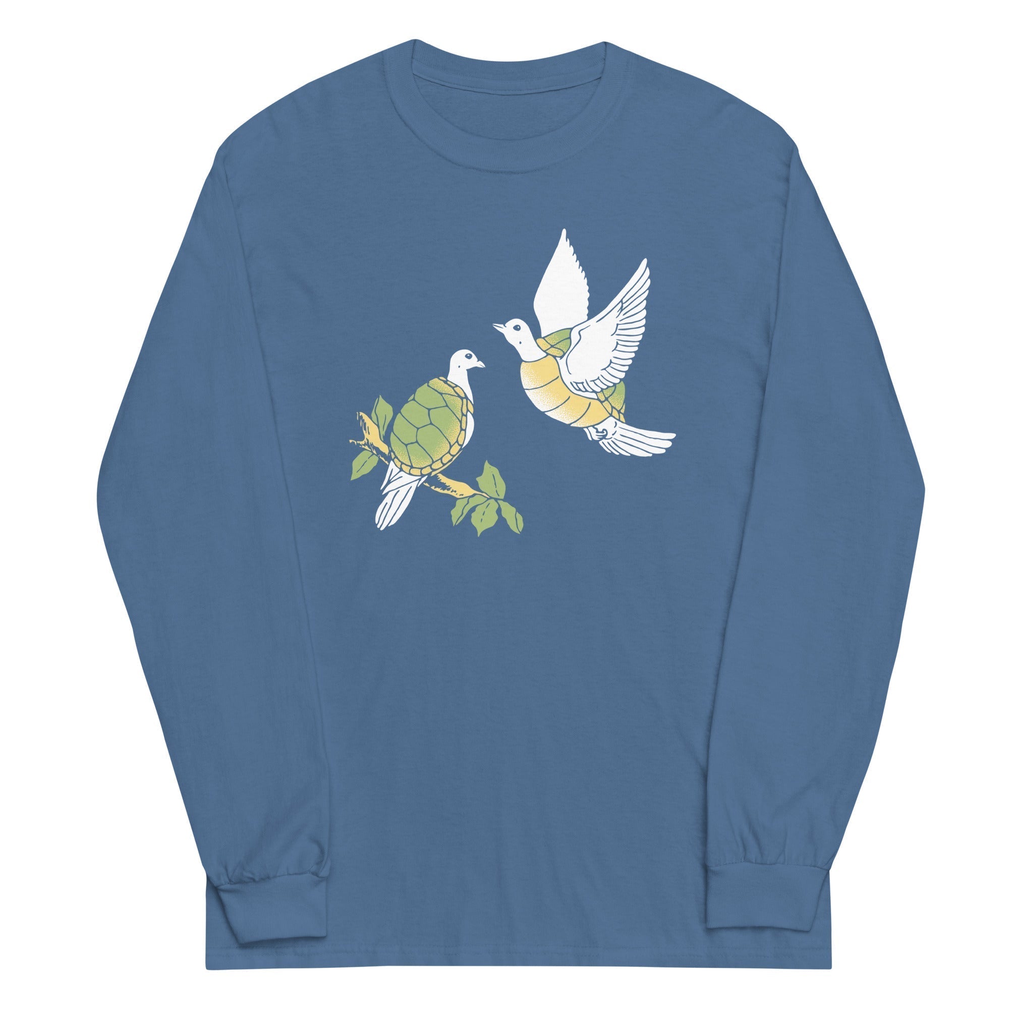 Two Turtle Doves Unisex Long Sleeve Tee Hoodie, Sweatshirt | PureTeeCo.com (Image 4)