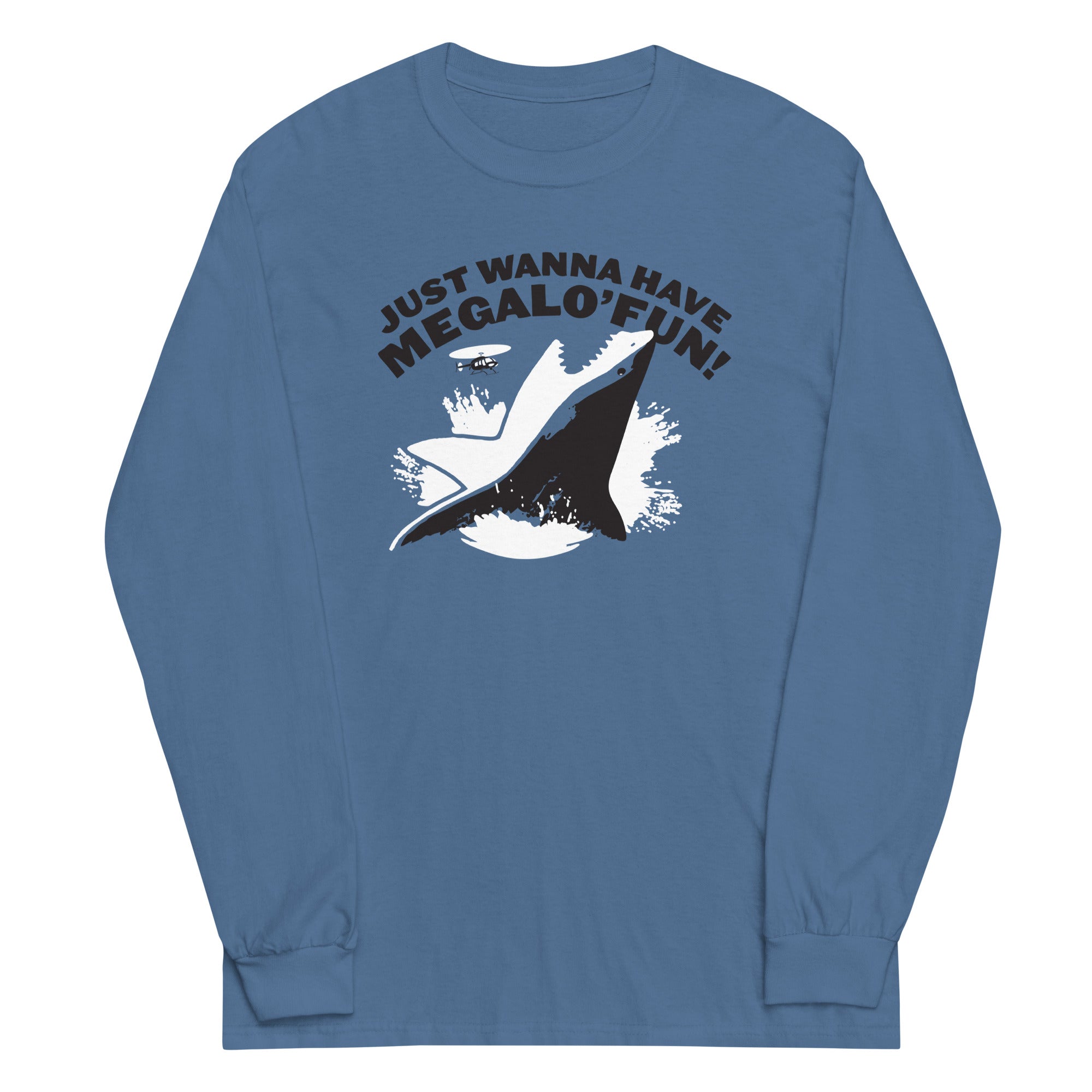 Just Wanna Have Megalo' Fun! Unisex Long Sleeve Tee Hoodie, Sweatshirt | PureTeeCo.com (Image 2)