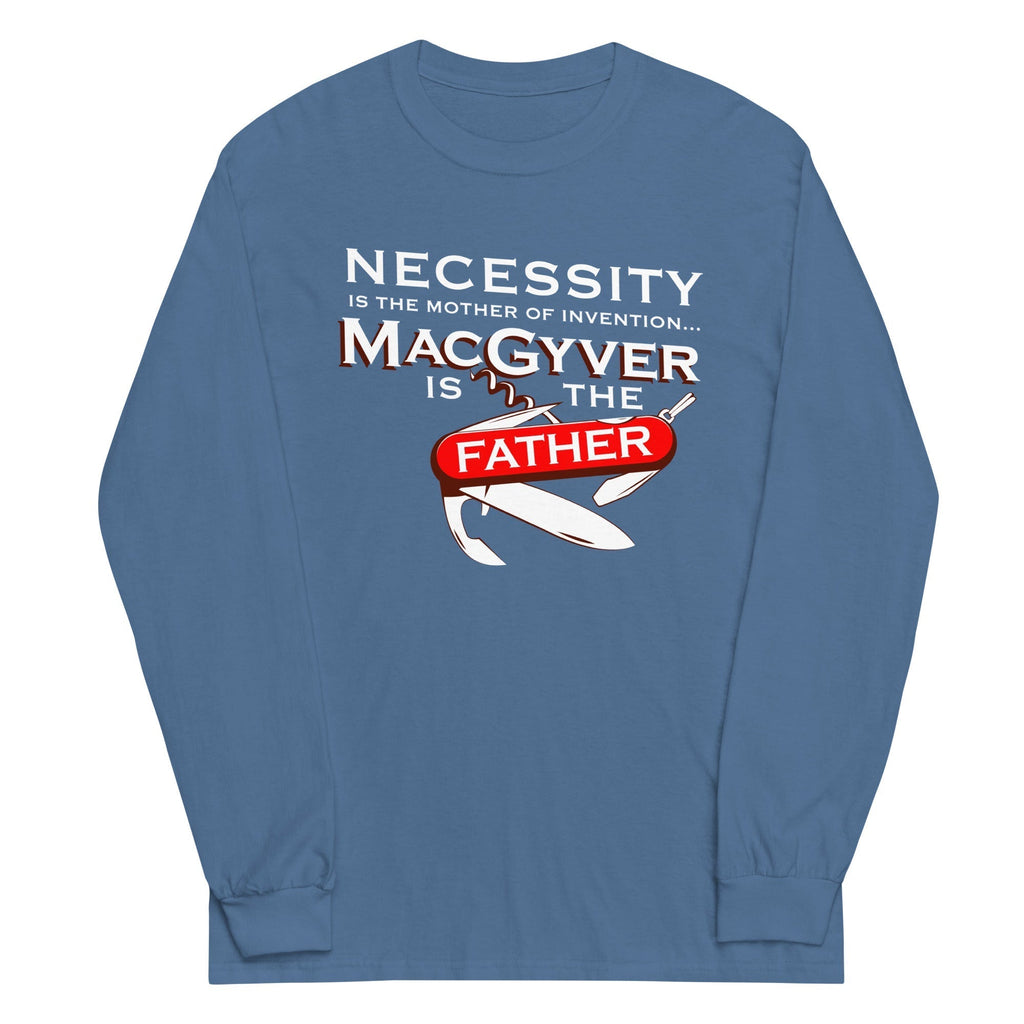 Necessity Is The Mother Unisex Long Sleeve Tee Hoodie, Sweatshirt | PureTeeCo.com (Image 5)