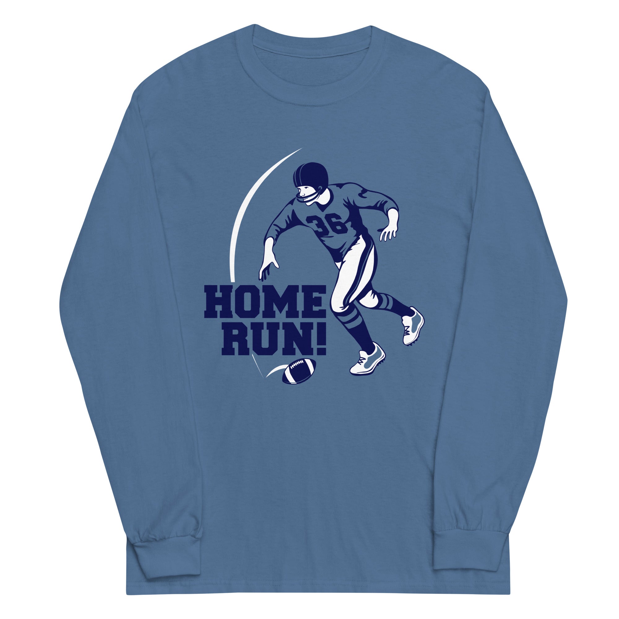 Home Run! Unisex Long Sleeve Tee Hoodie, Sweatshirt | PureTeeCo.com (Image 2)