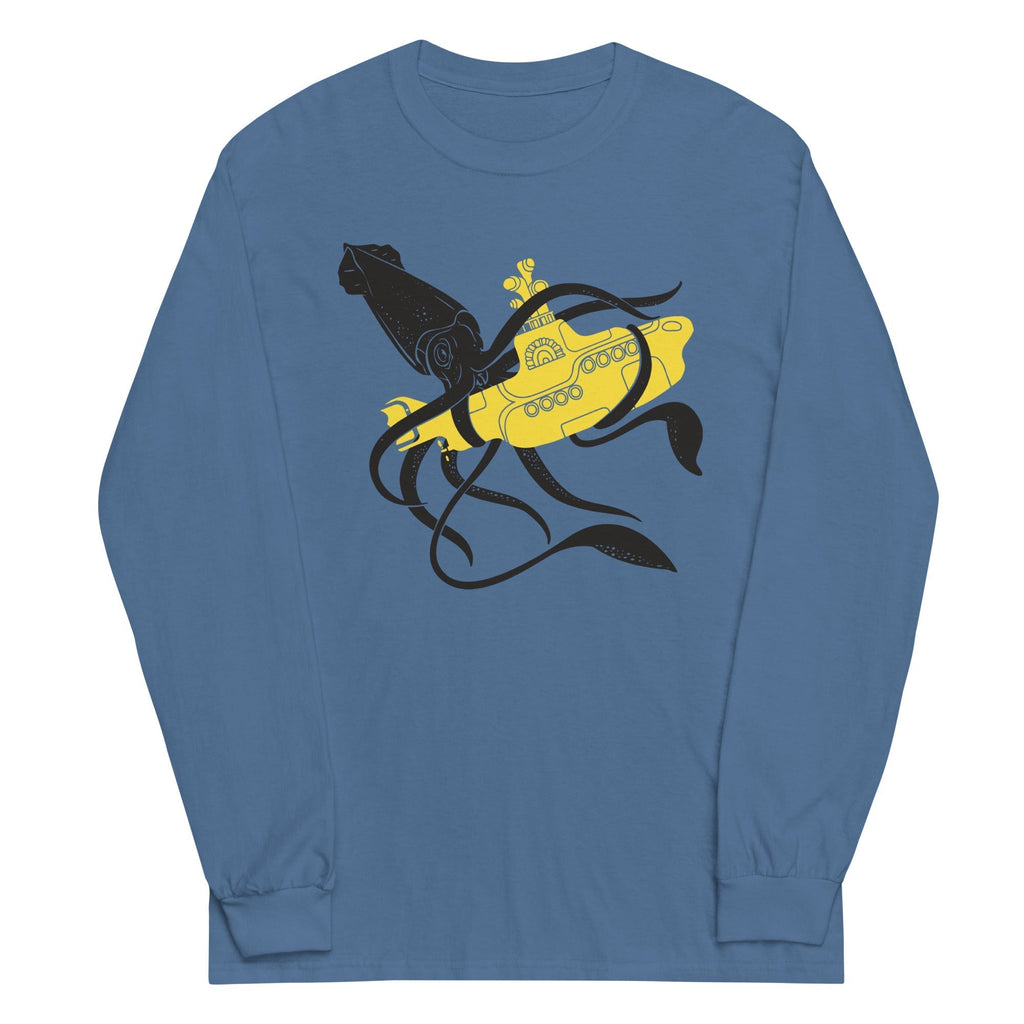 Squid Sub Battle Unisex Long Sleeve Tee Hoodie, Sweatshirt | PureTeeCo.com (Image 3)