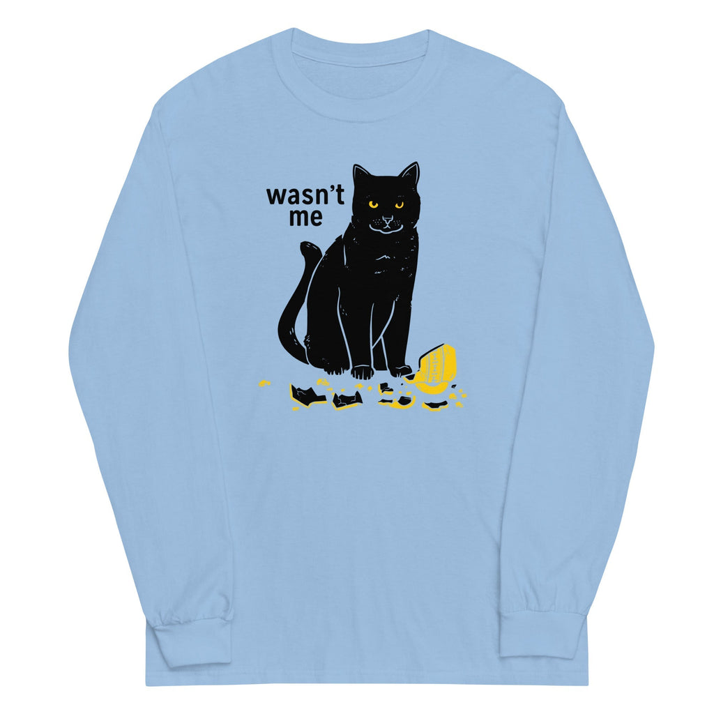 Wasn't Me Unisex Long Sleeve Tee Hoodie, Sweatshirt | PureTeeCo.com (Image 2)