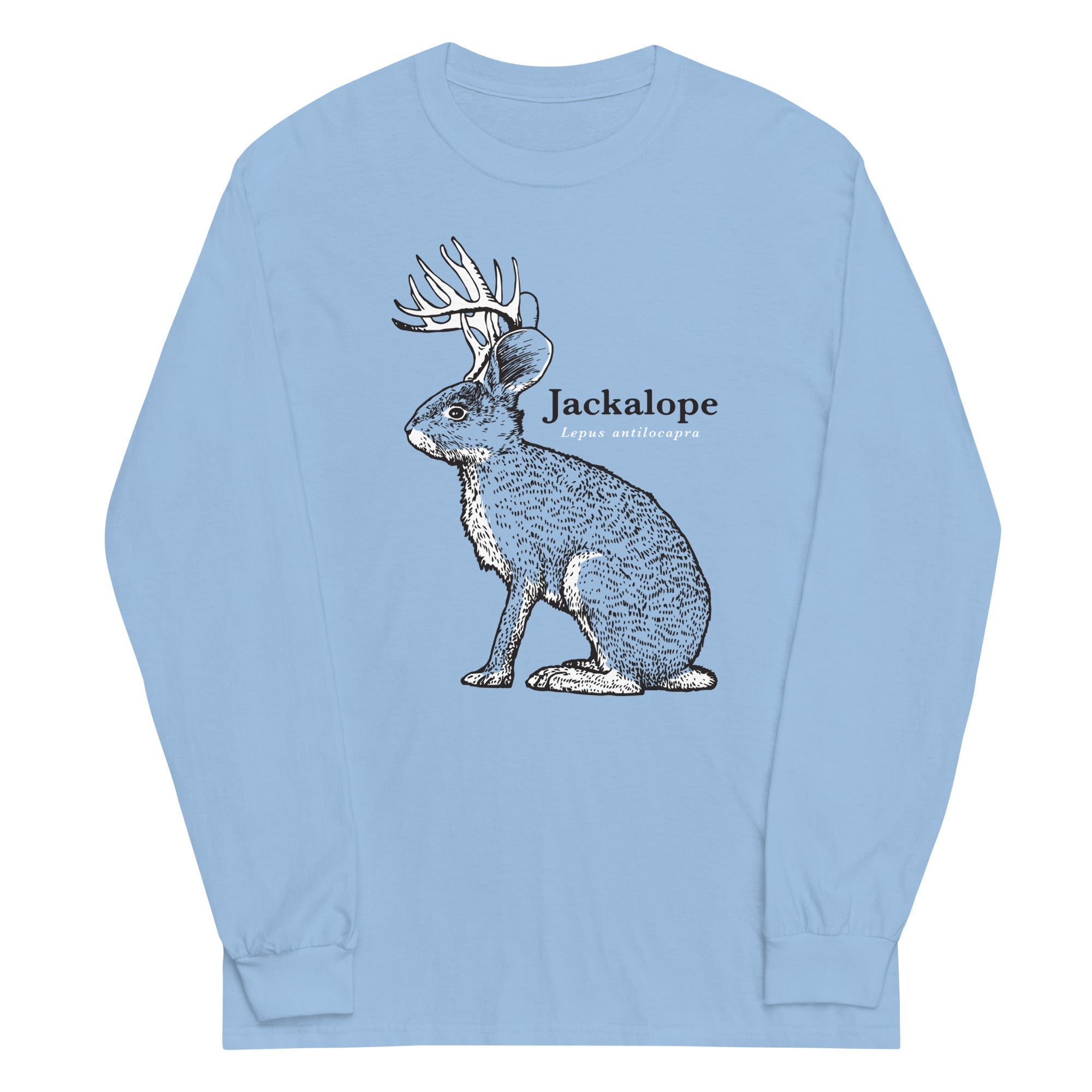 Jackalope Unisex Long Sleeve Tee Hoodie, Sweatshirt | PureTeeCo.com (Image 2)