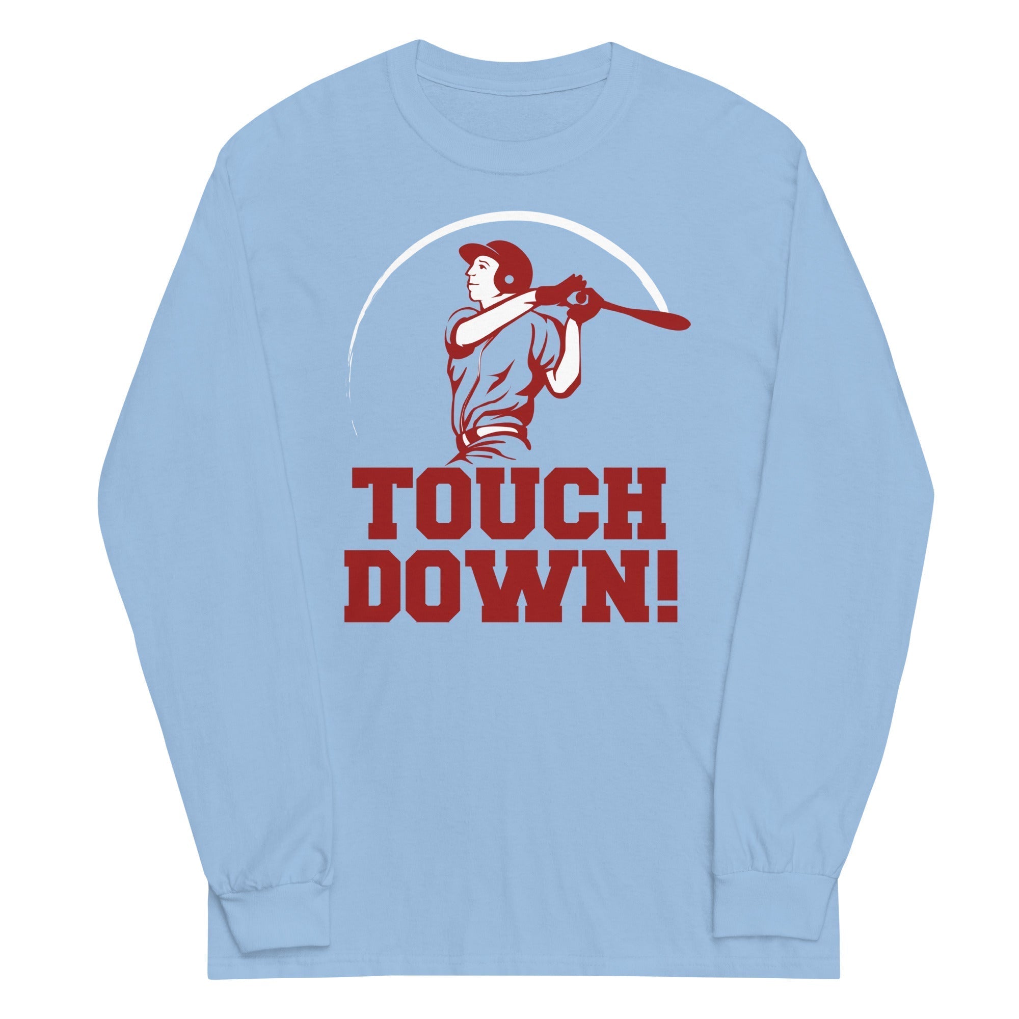 Touchdown! Unisex Long Sleeve Tee Hoodie, Sweatshirt | PureTeeCo.com (Image 1)