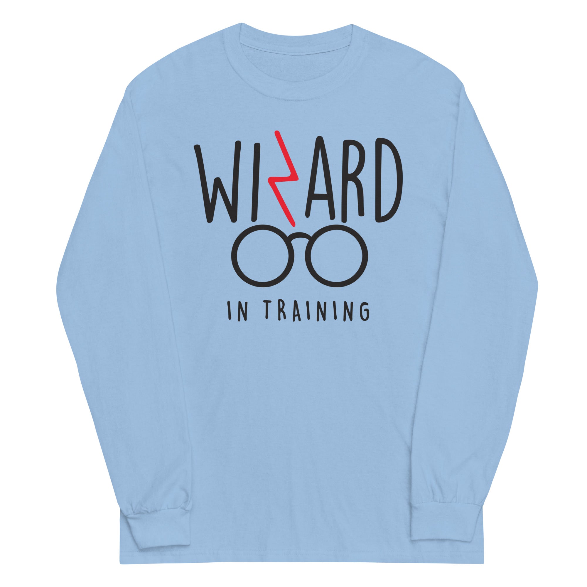 Wizard In Training Unisex Long Sleeve Tee Hoodie, Sweatshirt | PureTeeCo.com (Image 3)