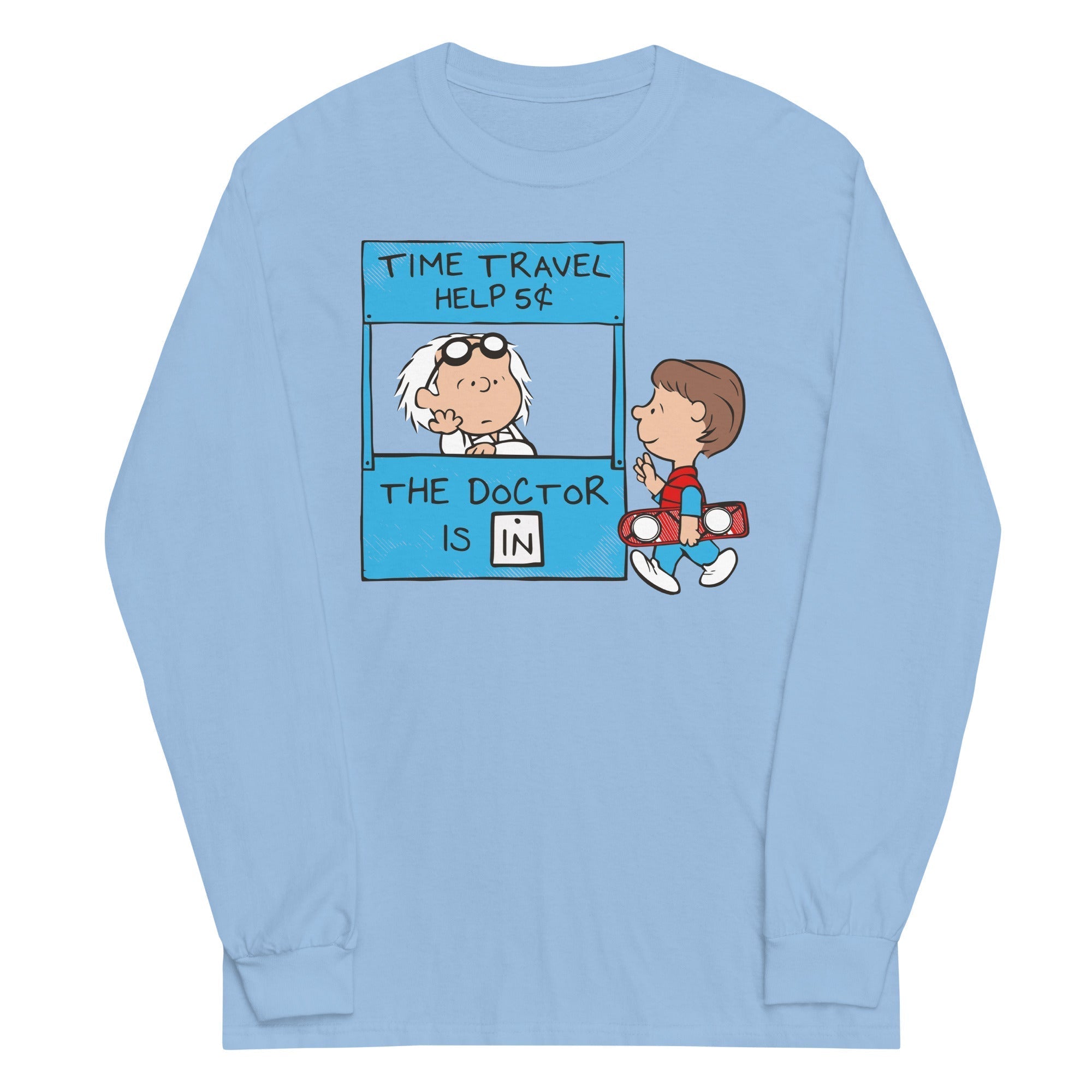 The Doctor Is In Unisex Long Sleeve Tee Hoodie, Sweatshirt | PureTeeCo.com (Image 4)