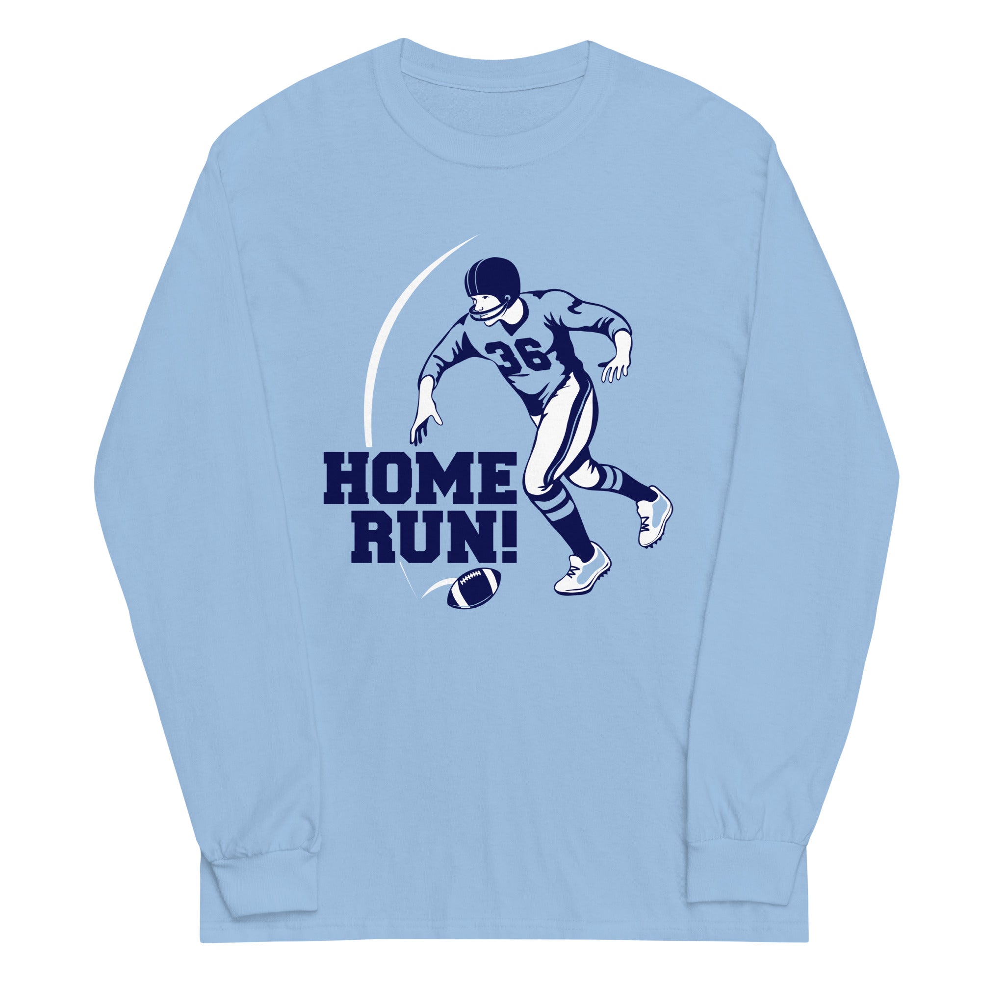 Home Run! Unisex Long Sleeve Tee Hoodie, Sweatshirt | PureTeeCo.com (Image 1)