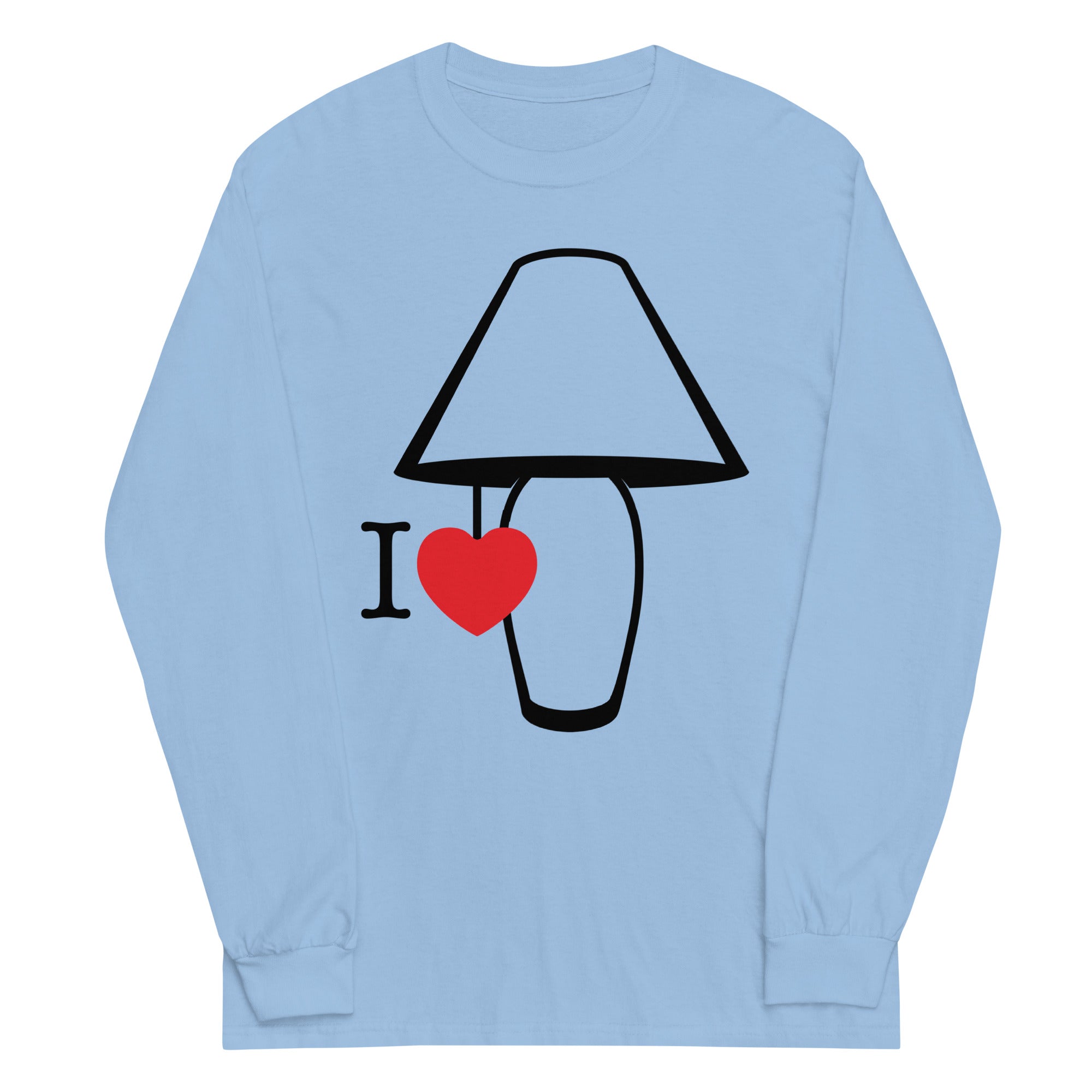 I Love Lamp Unisex Long Sleeve Tee Hoodie, Sweatshirt | PureTeeCo.com (Image 1)