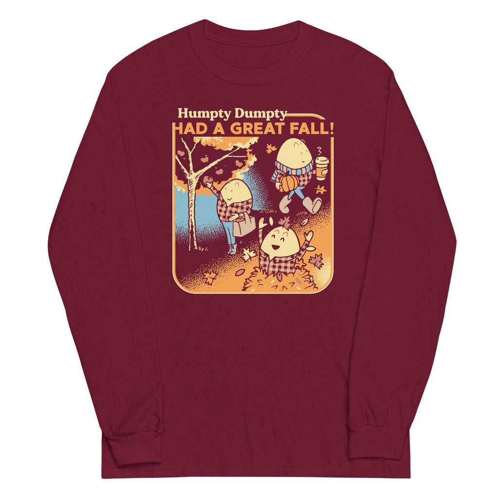 Humpty Dumpty Had A Great Fall Unisex Long Sleeve Tee Hoodie, Sweatshirt | PureTeeCo.com (Image 3)