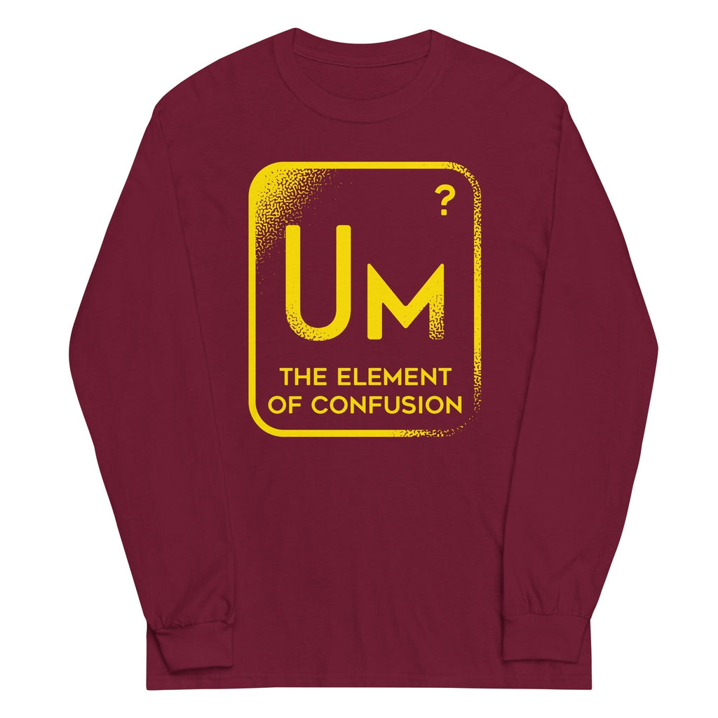 The Element Of Confusion Unisex Long Sleeve Tee Hoodie, Sweatshirt | PureTeeCo.com (Image 4)