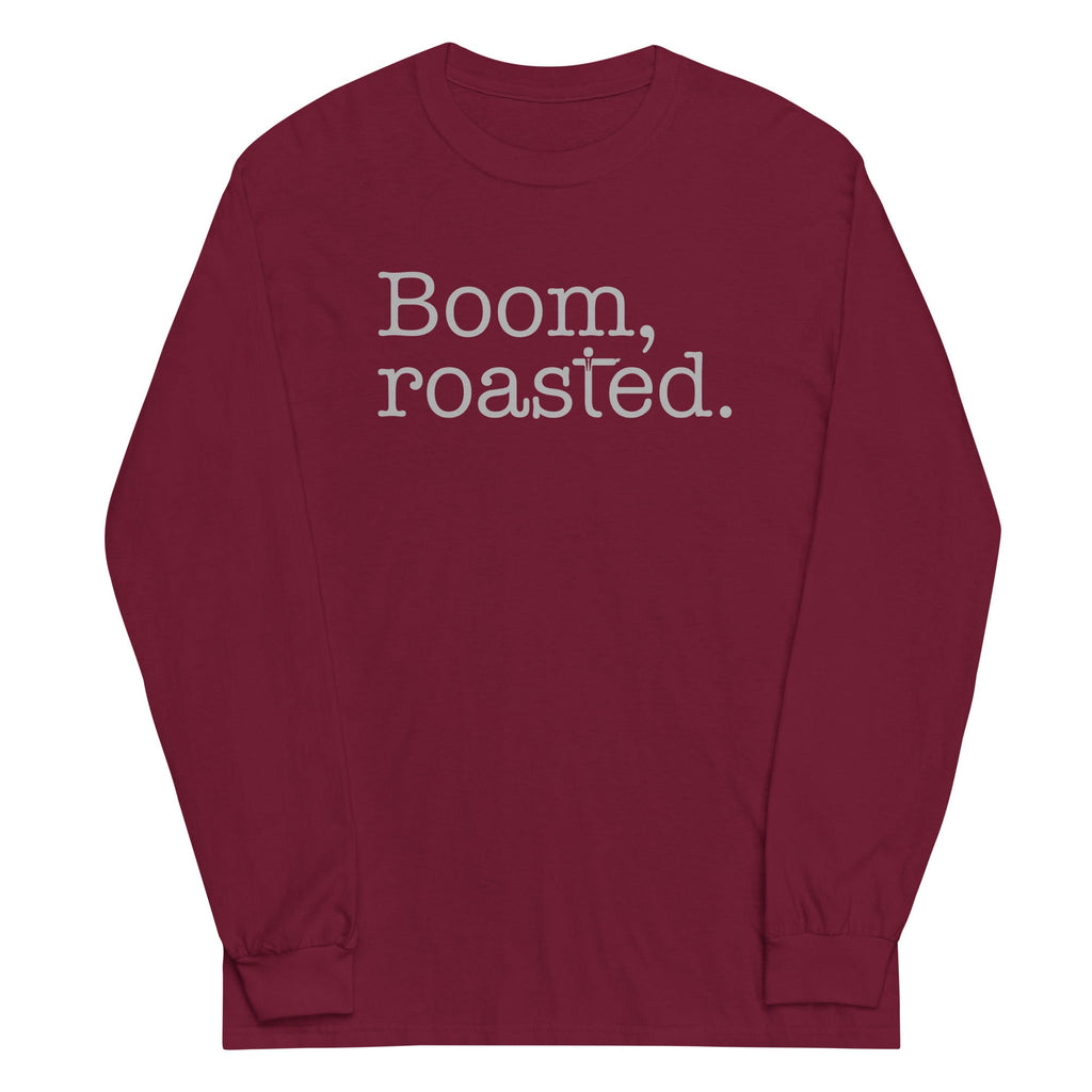 Boom, Roasted Unisex Long Sleeve Tee Hoodie, Sweatshirt | PureTeeCo.com (Image 3)