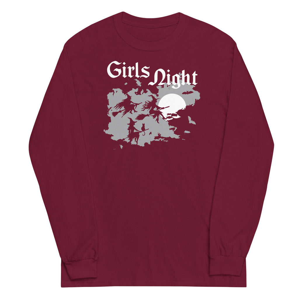 Girls Night Unisex Long Sleeve Tee Hoodie, Sweatshirt | PureTeeCo.com (Image 3)