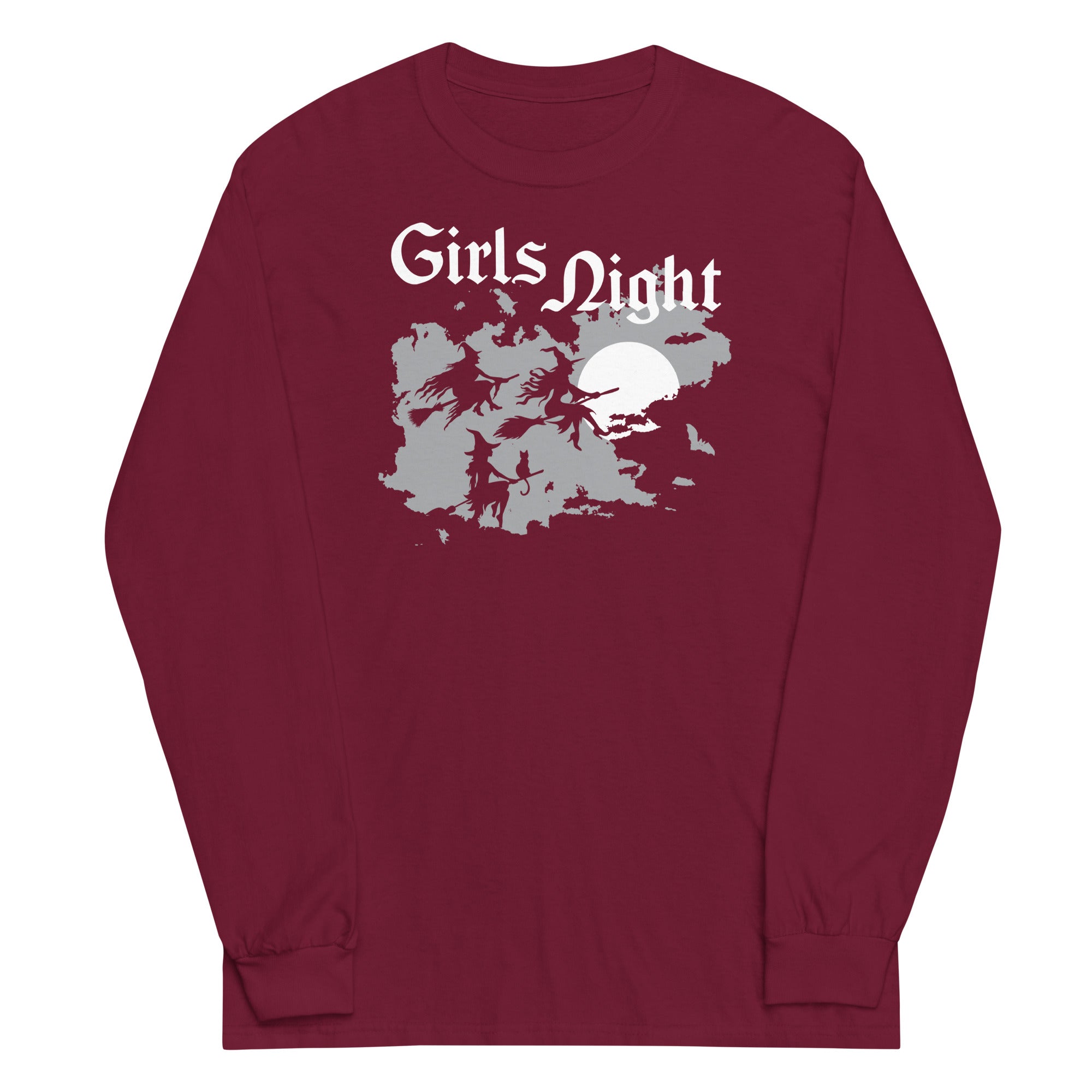 Girls Night Unisex Long Sleeve Tee Hoodie, Sweatshirt | PureTeeCo.com (Image 3)